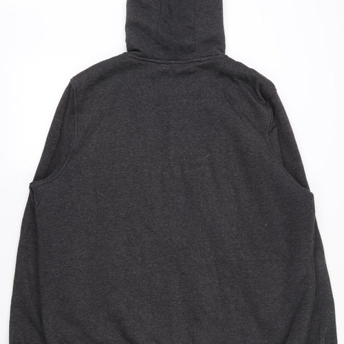 Livergy Mens Grey  Cotton Full Zip Hoodie Size XL