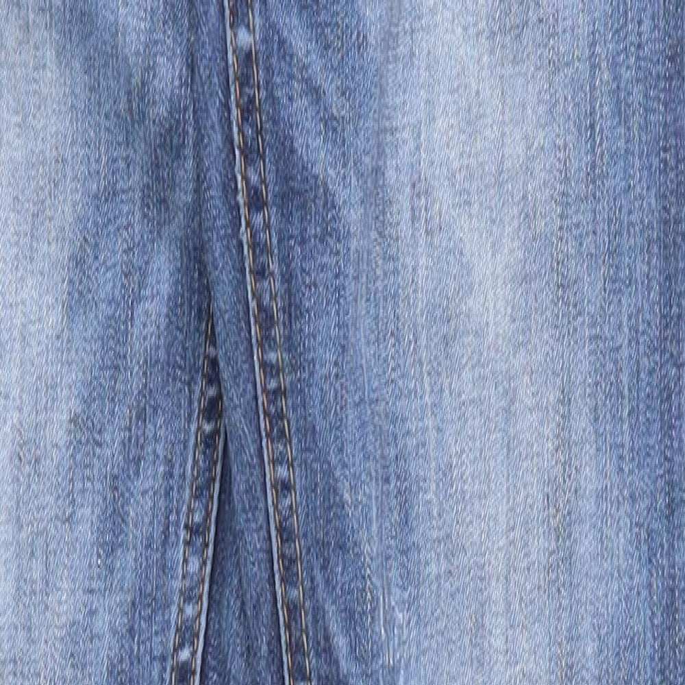 Denim & Co. Womens Blue  Cotton Skinny Jeans Size 12 L31 in Regular Zip
