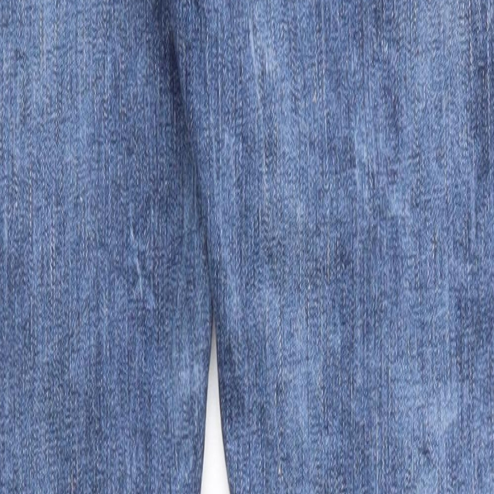 Denim & Co. Womens Blue  Cotton Skinny Jeans Size 12 L31 in Regular Zip