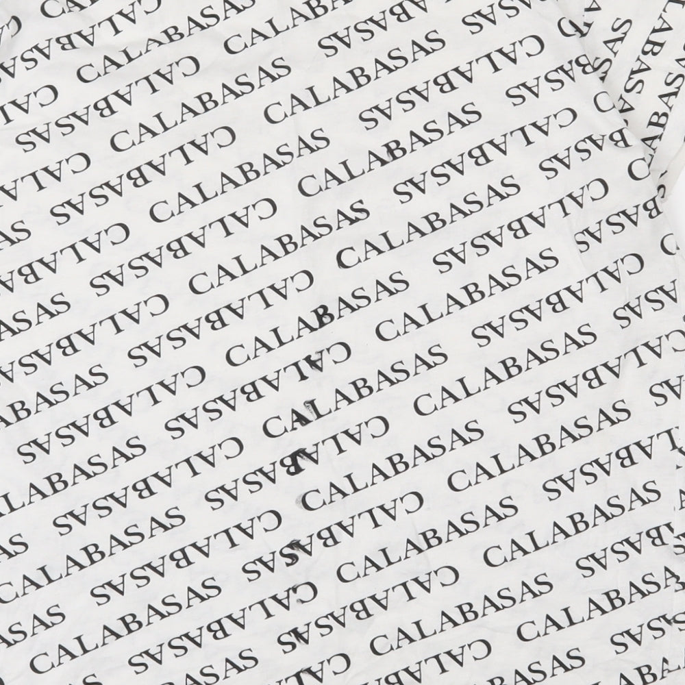 Primark Womens White  100% Cotton Basic T-Shirt Size 12 Round Neck