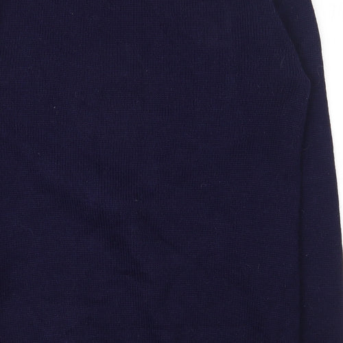 Xited Mens Blue Round Neck  Acrylic Pullover Jumper Size M   - Christmas jumper