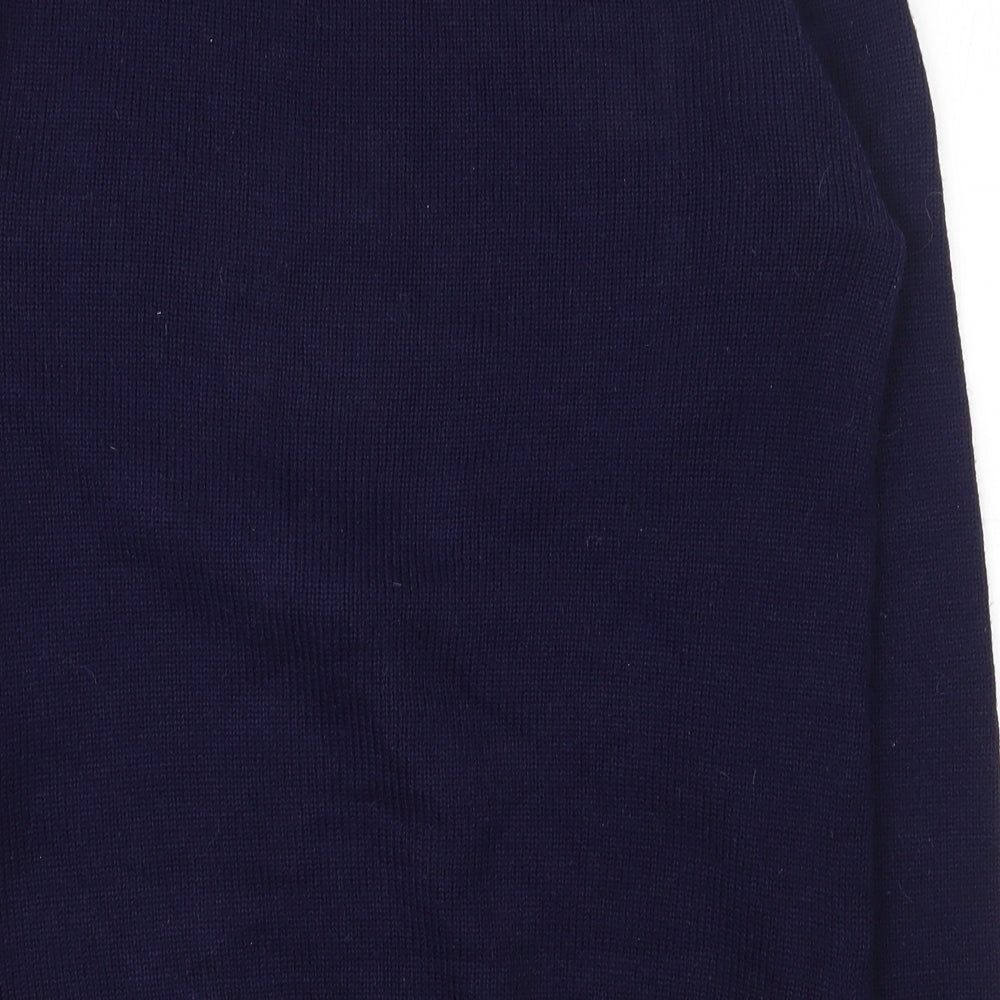 Xited Mens Blue Round Neck  Acrylic Pullover Jumper Size M   - Christmas jumper