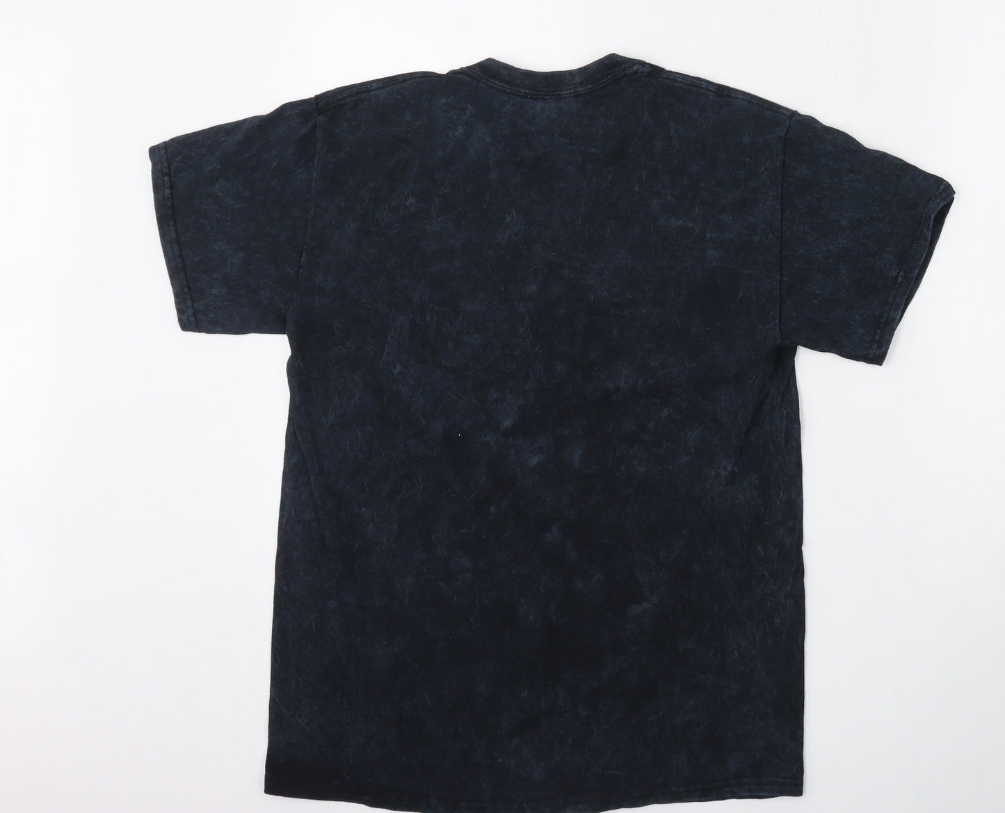 Vintage Supply Womens Blue  Cotton Basic T-Shirt Size S Round Neck