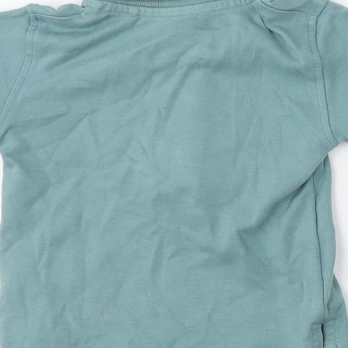 NEXT Boys Blue  Cotton Basic Polo Size 3-6 Months Collared