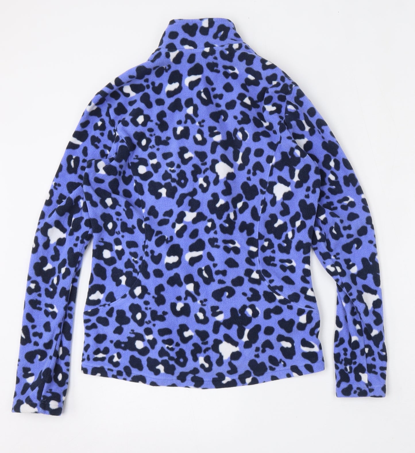 Marks and Spencer Womens Multicoloured Animal Print Polyester Full Zip Sweatshirt Size 10  Zip
