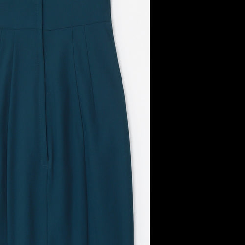 Dorothy Perkins Womens Green  Polyester Shift  Size 10  Round Neck