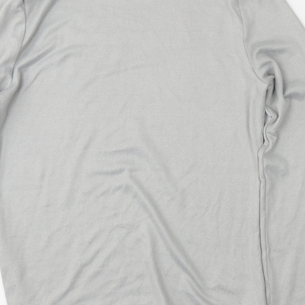 Pep and Co Womens Grey Roll Neck  Polyester Pullover Jumper Size 16