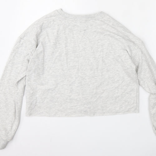 George Girls Grey  Cotton Pullover Sweatshirt Size 13-14 Years