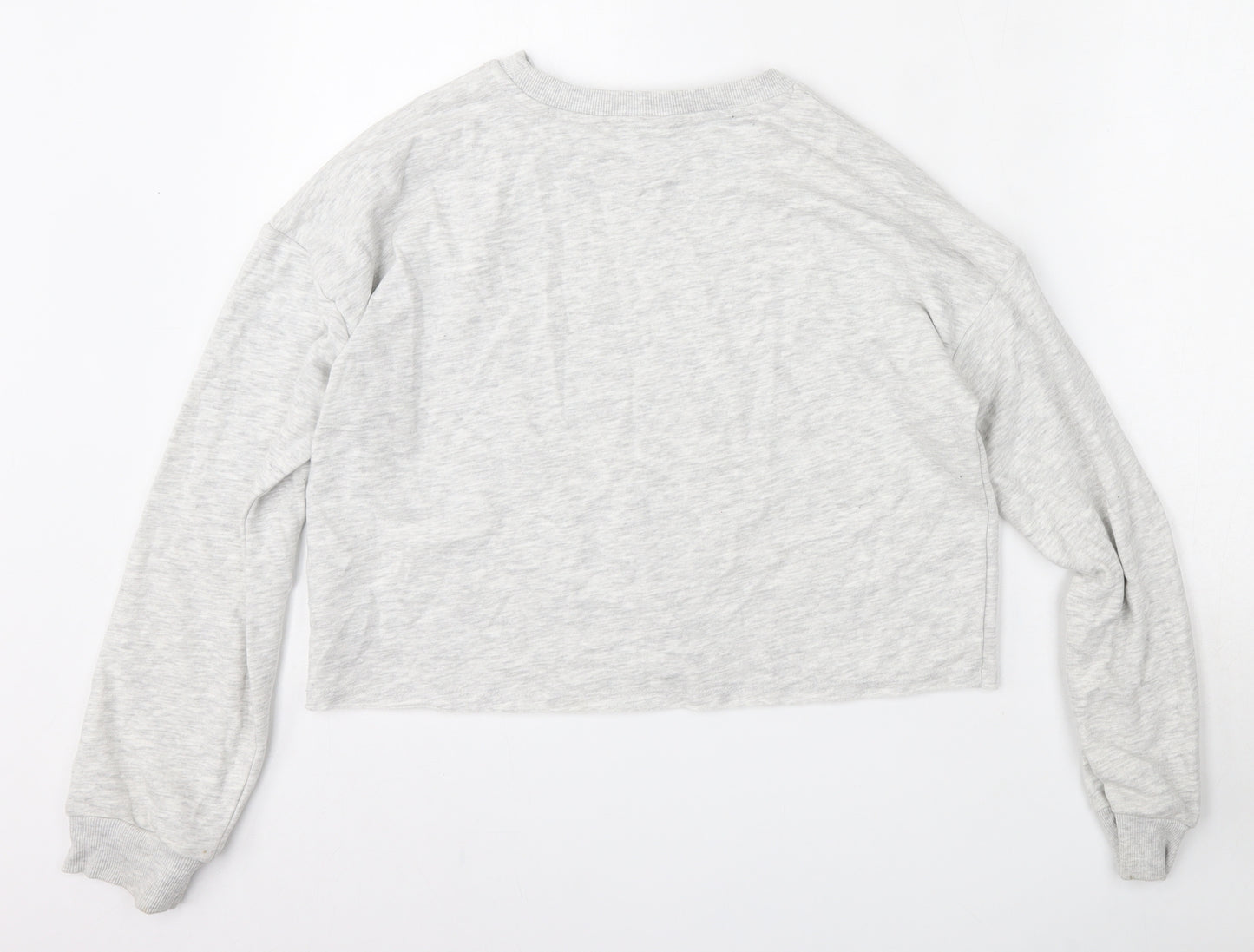 George Girls Grey  Cotton Pullover Sweatshirt Size 13-14 Years