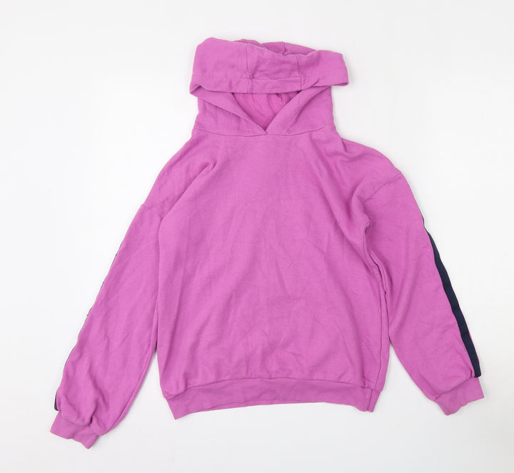 TU Girls Pink Cotton Pullover Hoodie Size 11 Years