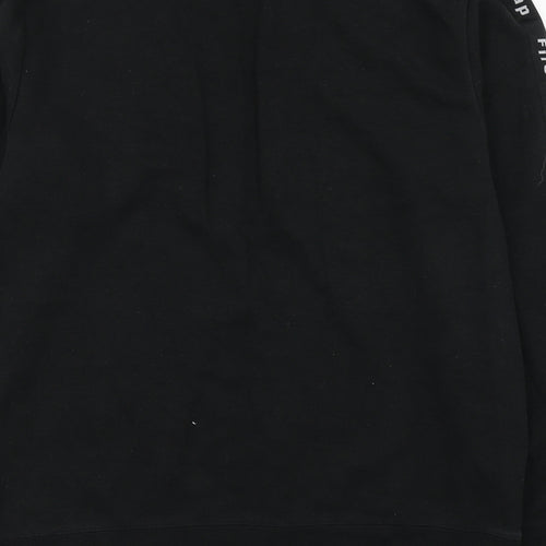 Firetrap Mens Black  Cotton Pullover Sweatshirt Size L