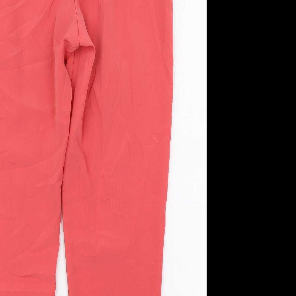 Aphorism Womens Pink  Polyester Carrot Trousers Size M L26 in Regular Zip