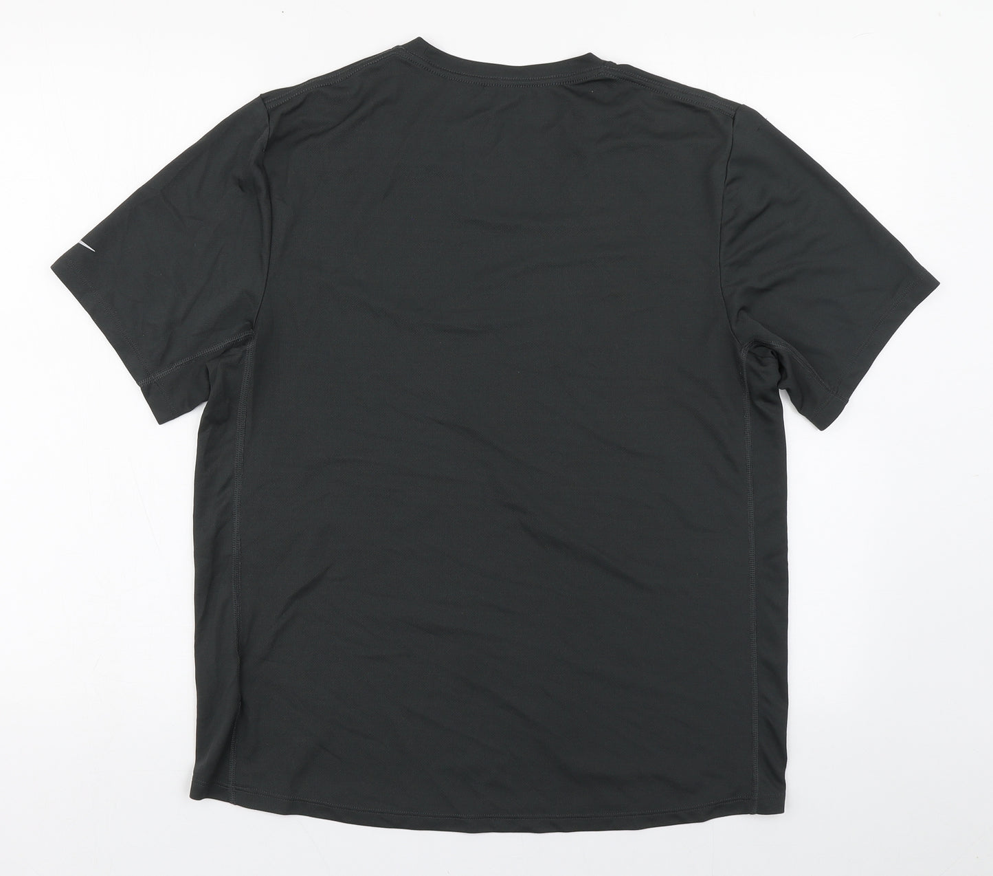 Nike Mens Grey  Polyester  T-Shirt Size M Round Neck