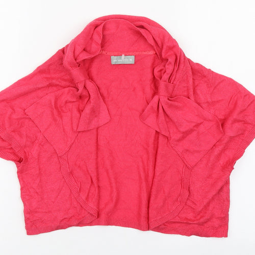 Per Una Womens Pink V-Neck  Viscose Cardigan Jumper Size 16