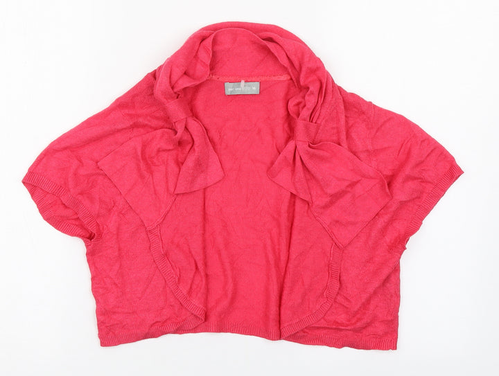 Per Una Womens Pink V-Neck  Viscose Cardigan Jumper Size 16