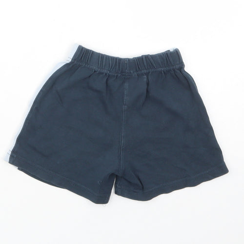 JoJo Maman Bébé Boys Blue  Cotton Sweat Shorts Size 3-4 Years  Regular