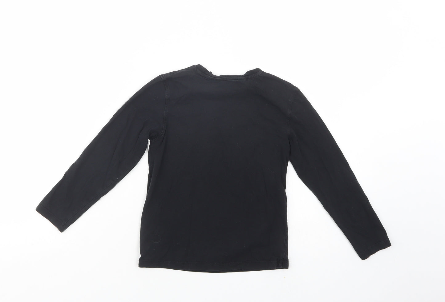 H&M Boys Black  Cotton Pullover T-Shirt Size 5-6 Years Crew Neck Pullover - Batman