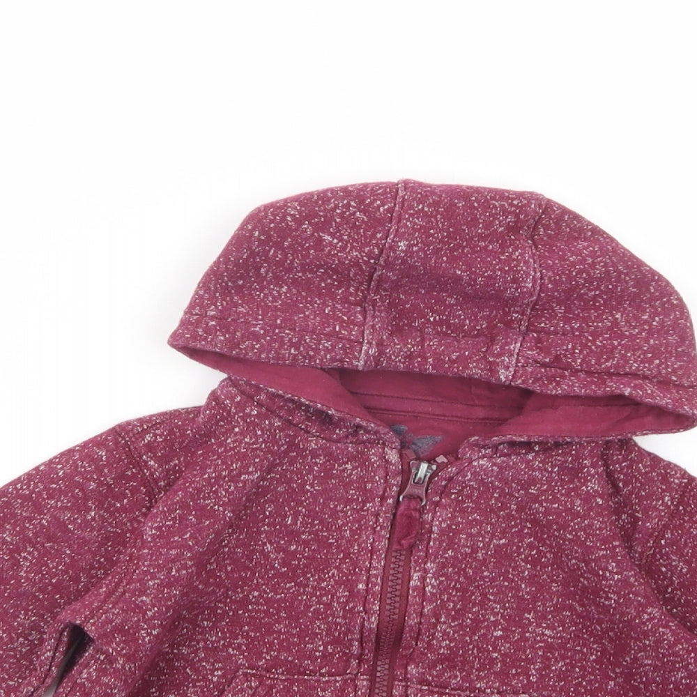 Matalan Baby Purple  Cotton Full Zip Jumper Size 18-24 Months  Zip