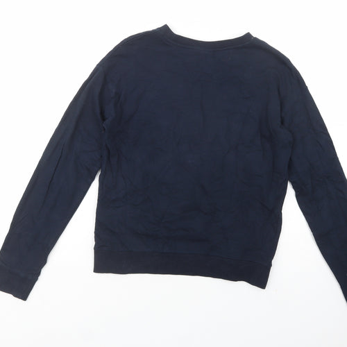 H&M Womens Blue  Cotton Pullover Sweatshirt Size XS  Pullover