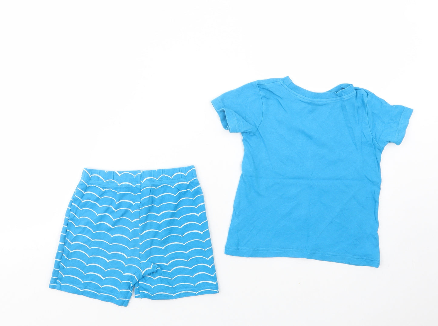 George Baby Blue Striped Cotton  Pyjama Set Size 18-24 Months  Pullover - Whaley Cute