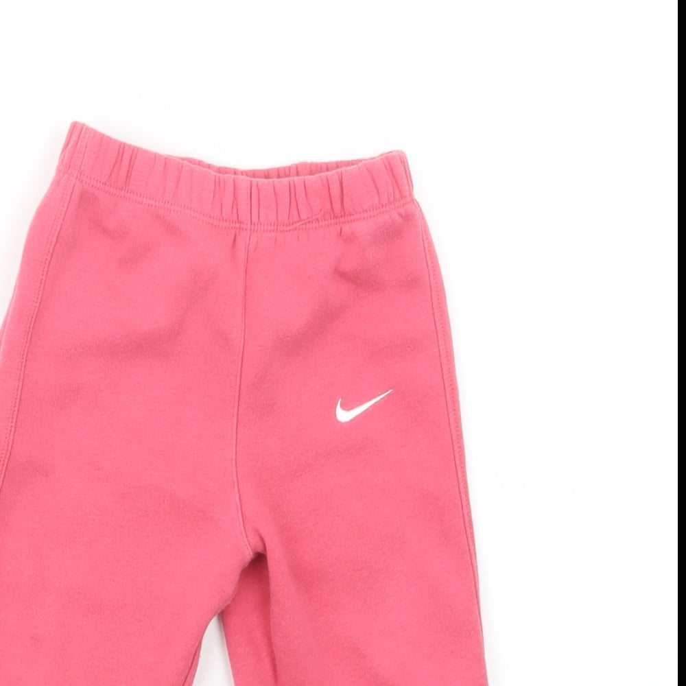 Nike Baby Pink  Cotton Jogger Trousers Size 12-18 Months