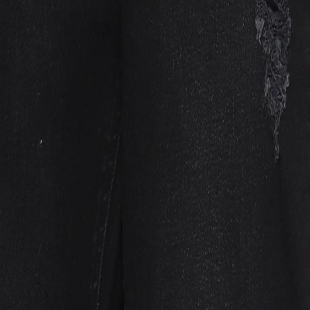 River Island Womens Black  Cotton Skinny Jeans Size 8 L25.5 in Regular Button