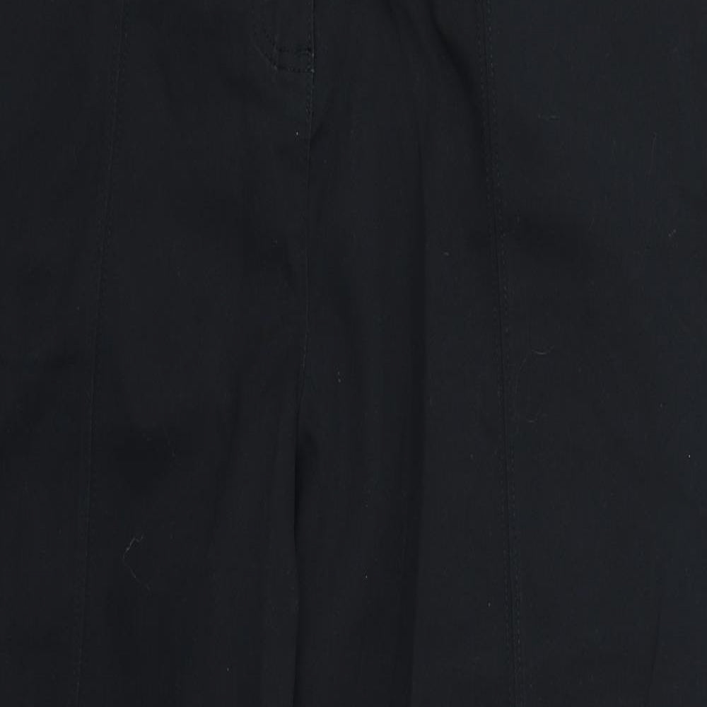 SoulCal&Co Womens Black  Cotton Trousers  Size 18 L28 in Regular Button