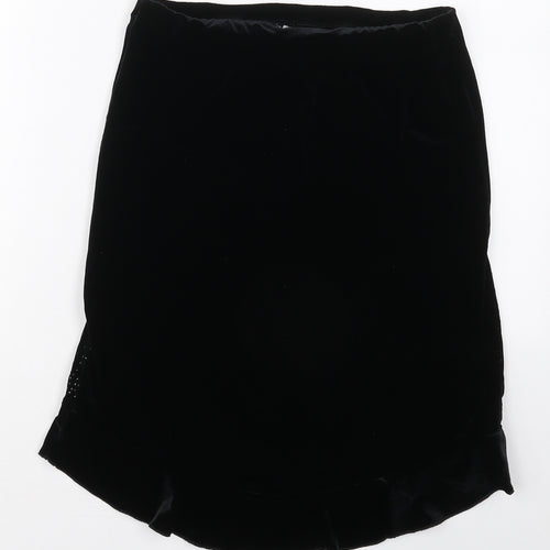 IDX Girls Black  Polyester A-Line Skirt Size 12 Years  Regular