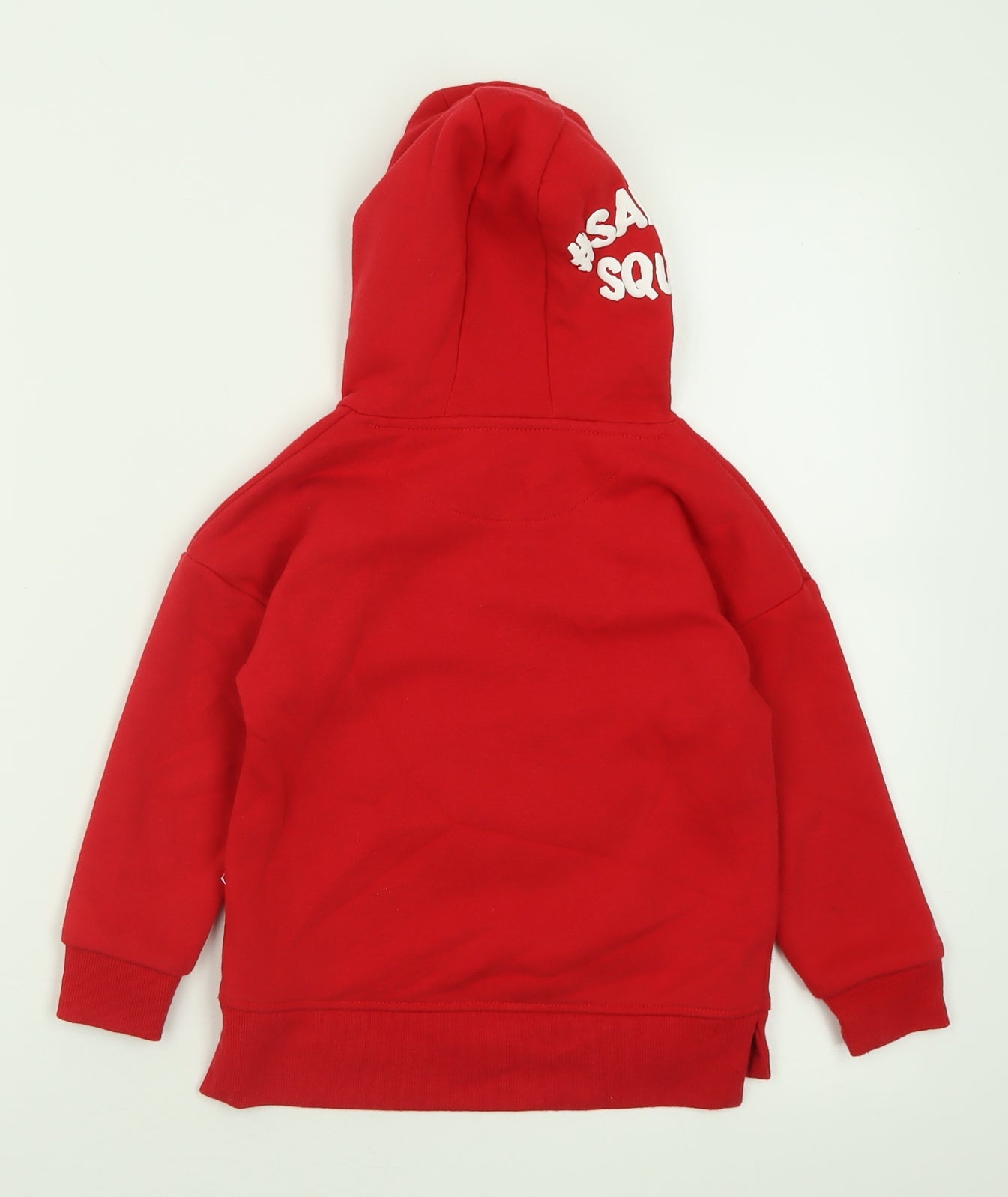 Primark Boys Red  Polyester Pullover Hoodie Size 3-4 Years  Pullover - Christmas  Jumper