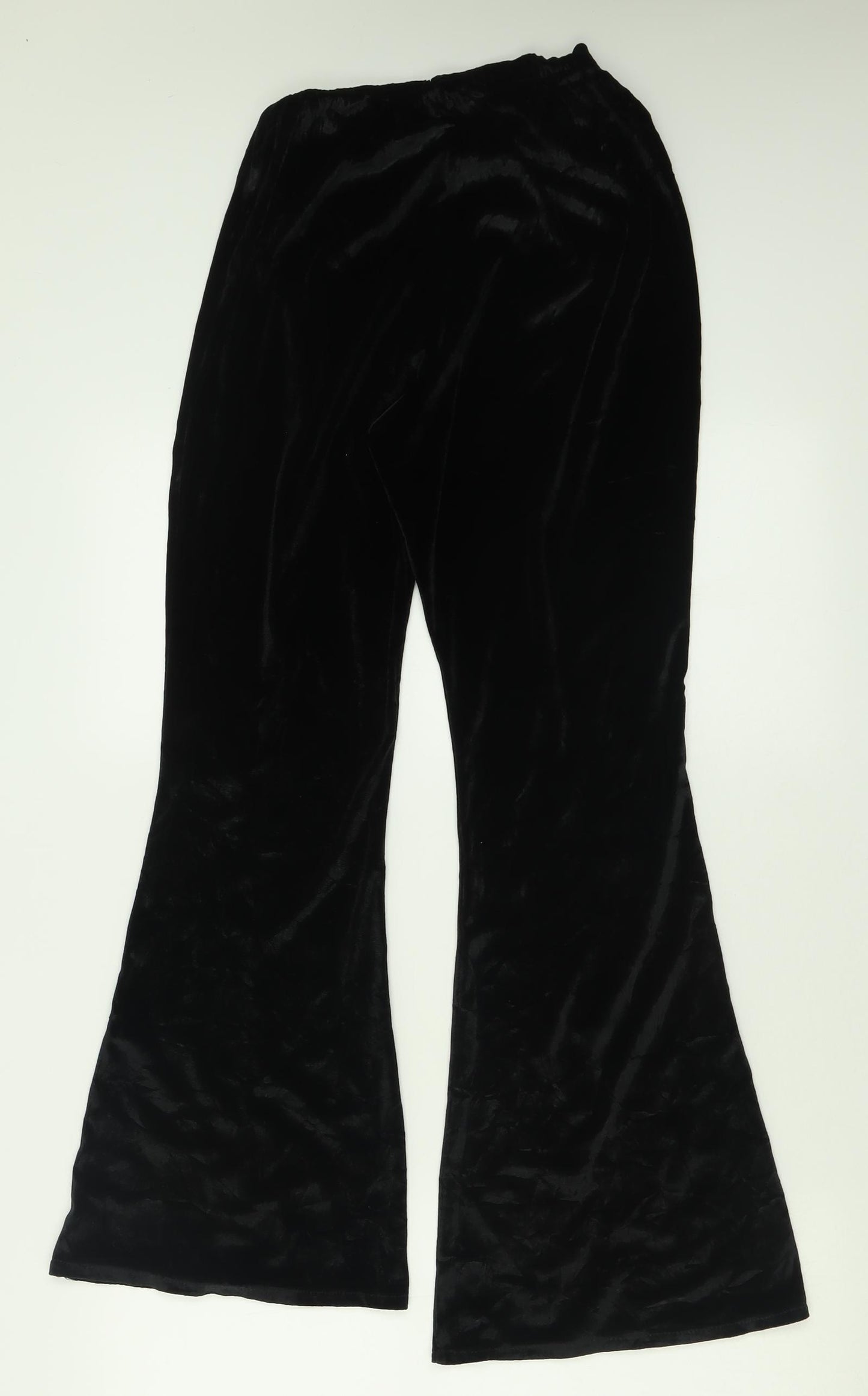 Missguided Womens Black  Polyester Trousers  Size 10 L28 in Regular