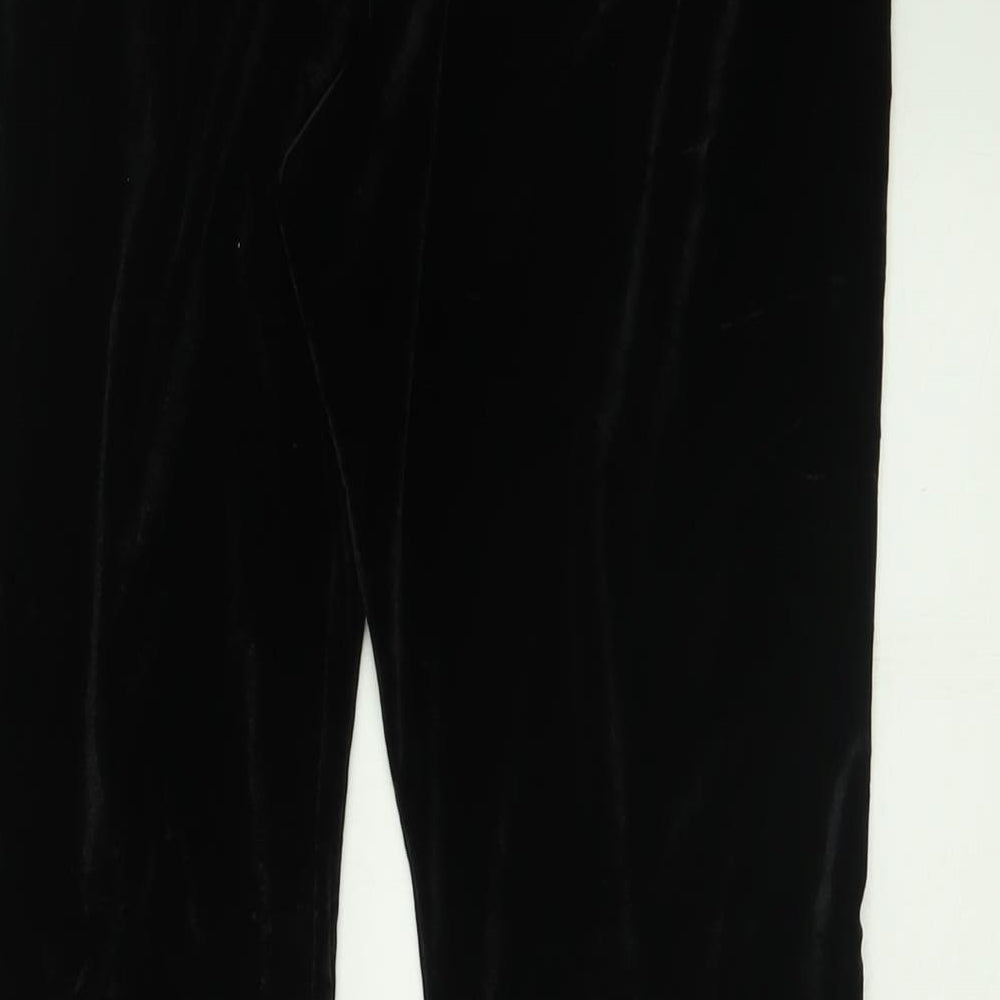 Missguided Womens Black  Polyester Trousers  Size 10 L28 in Regular