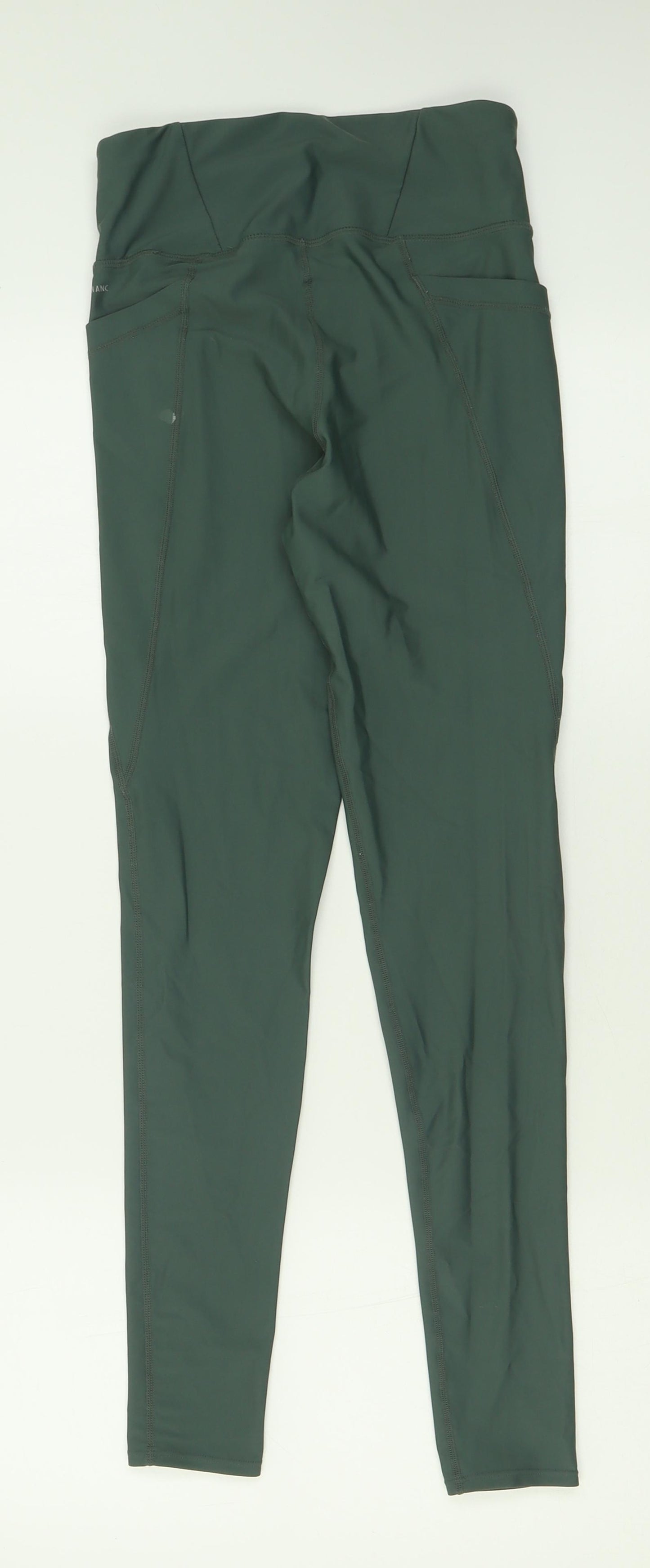 Anko Womens Green  Nylon Capri Leggings Size 8 L27 in Regular Pullover