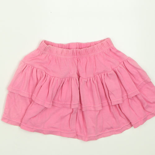 Adams Girls Pink  Polyester A-Line Skirt Size 2 Years  Regular Pull On