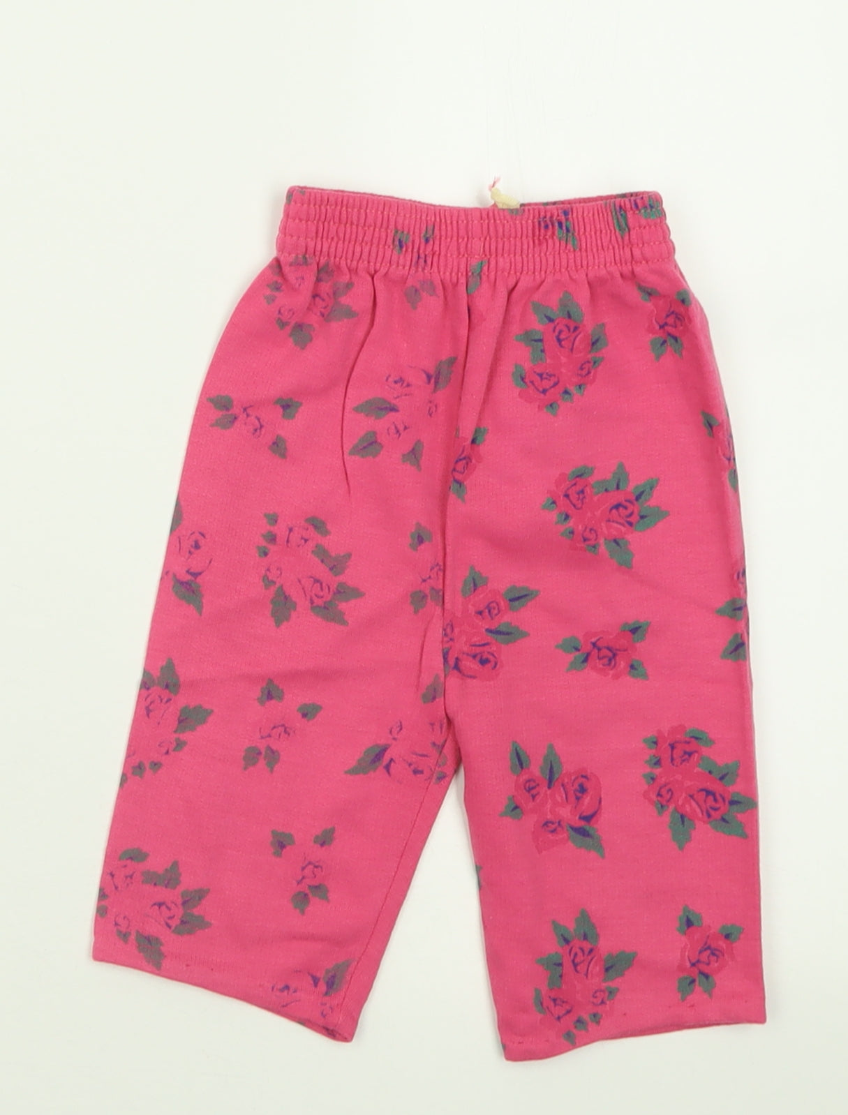 Adams Girls Pink Floral Acrylic Jogger Trousers Size 3-4 Years  Regular Pullover