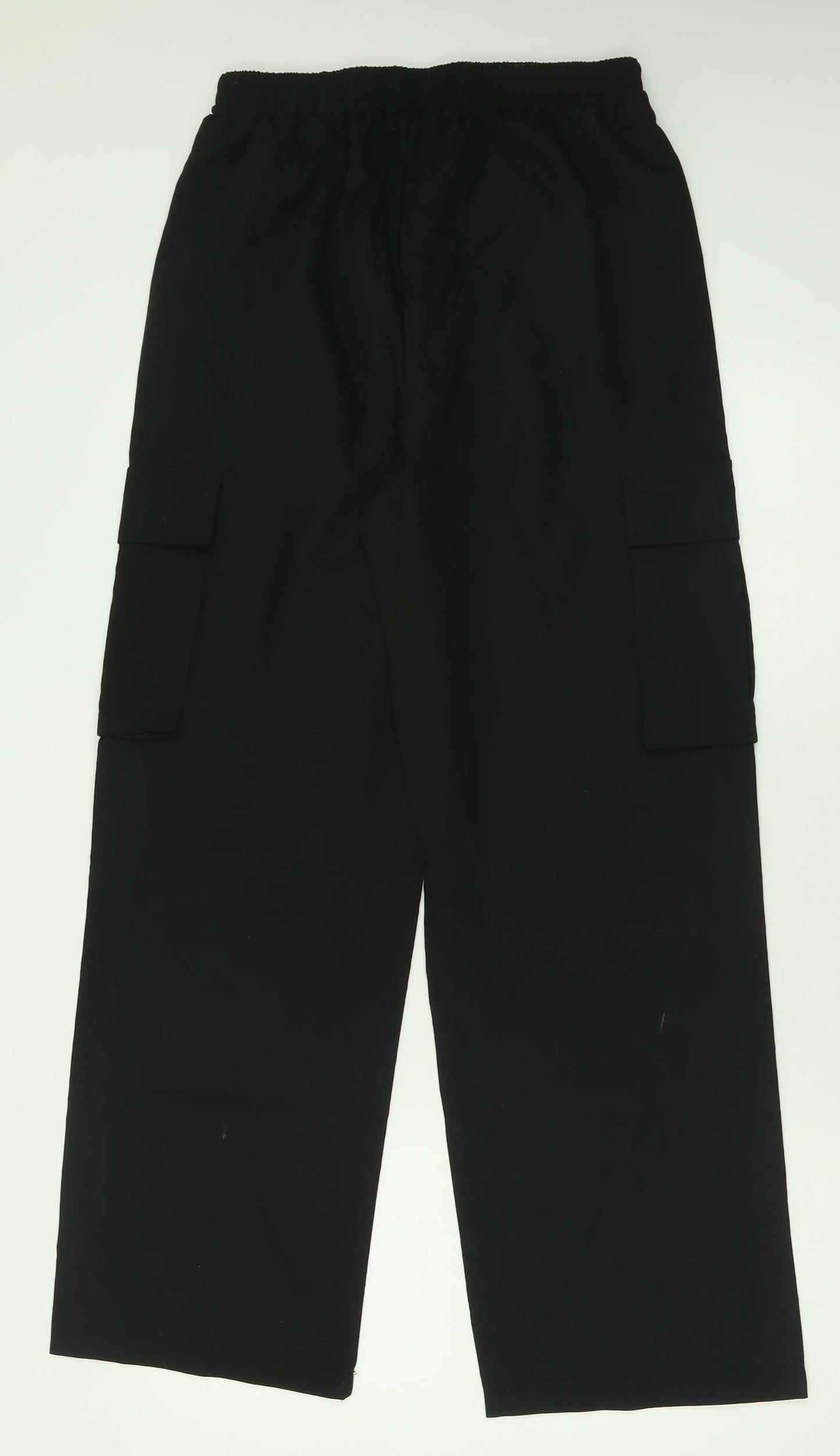 SheIn Womens Black  Polyester Cargo Trousers Size M L29 in Regular