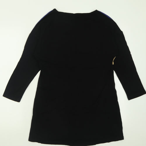 poster  Womens Multicoloured Crew Neck  Viscose Pullover Jumper Size 14
