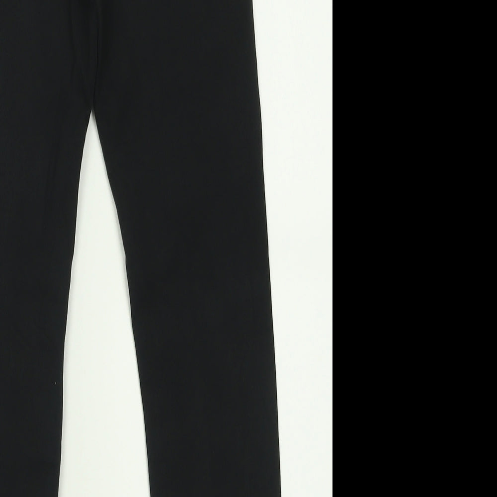 adidas Girls Black  Cotton Capri Trousers Size 9-10 Years  Regular Pullover