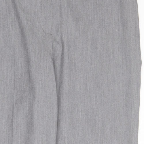 Warehouse Womens Grey  Polyester Capri Trousers Size 16 L28 in Regular Zip