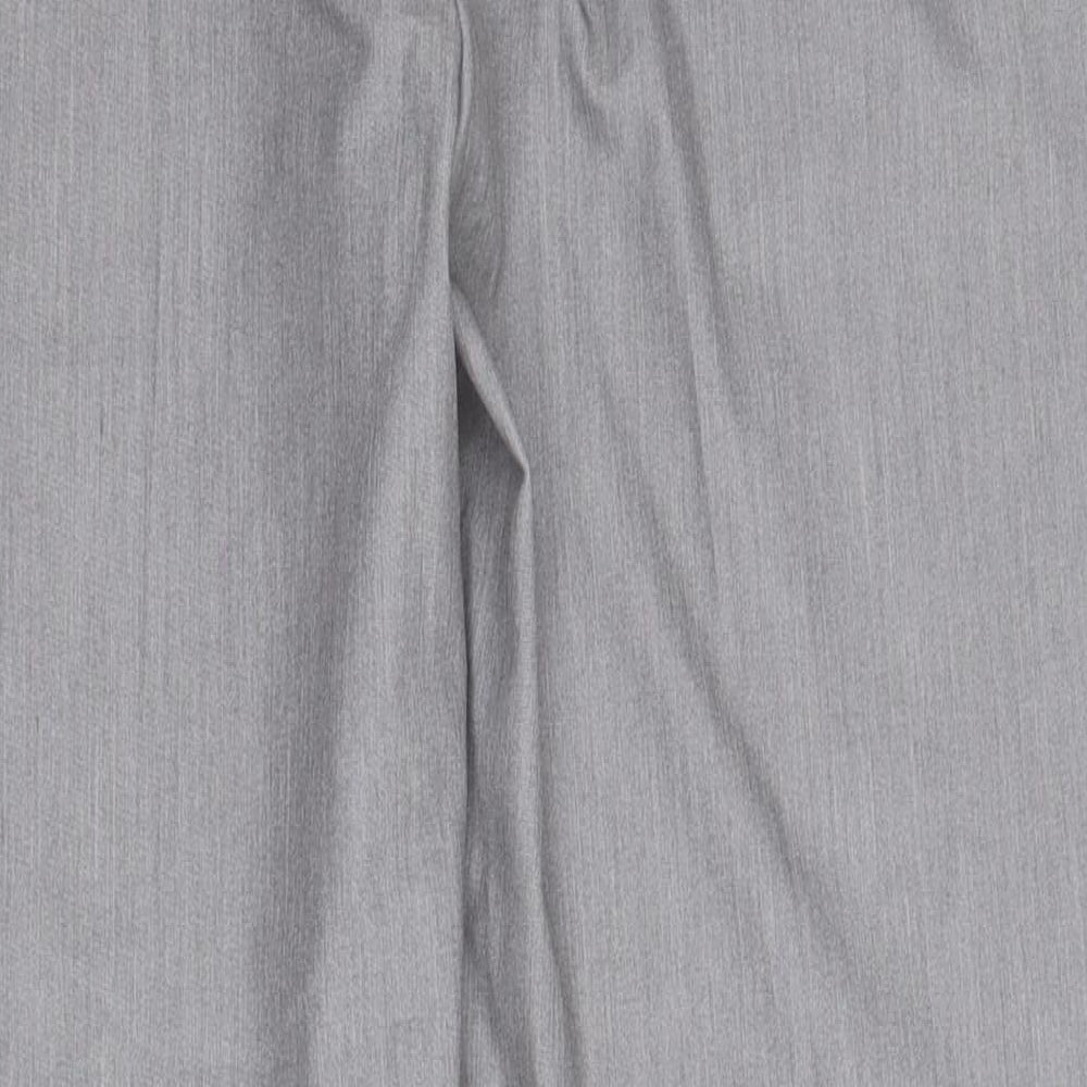 Warehouse Womens Grey  Polyester Capri Trousers Size 16 L28 in Regular Zip