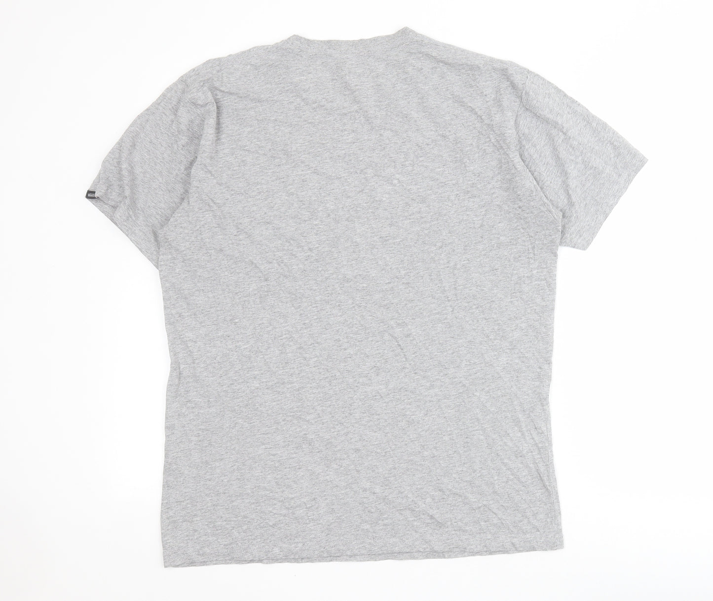 VANS Mens Grey  Cotton  T-Shirt Size M Crew Neck