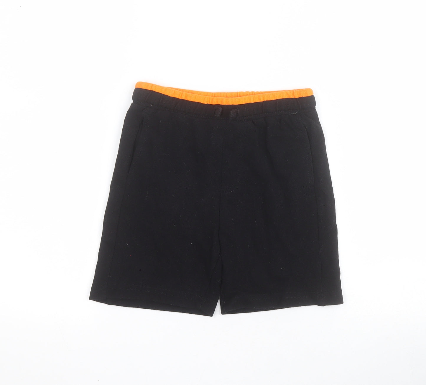 Firetrap Boys Black  100% Cotton Sweat Shorts Size 4-5 Years  Regular Drawstring