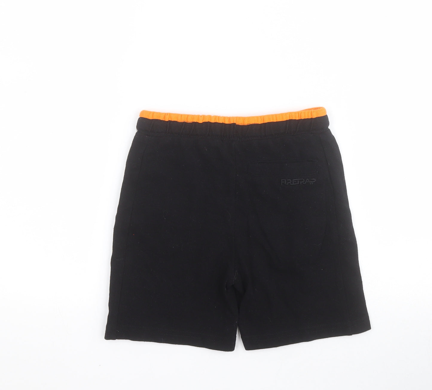 Firetrap Boys Black  100% Cotton Sweat Shorts Size 4-5 Years  Regular Drawstring