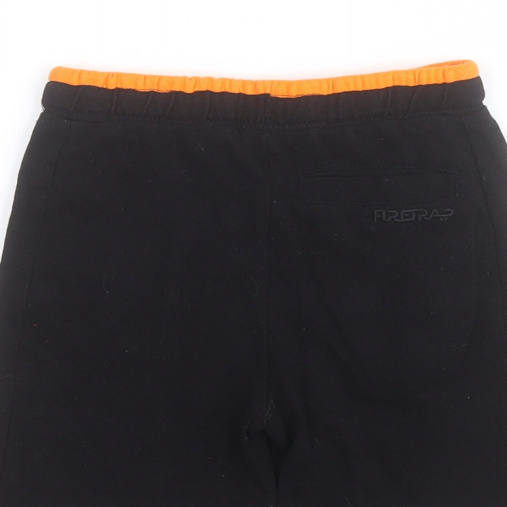 Firetrap Boys Black  100% Cotton Sweat Shorts Size 4-5 Years  Regular Drawstring