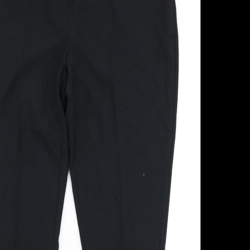 Dorothy Perkins Womens Black  Polyester Dress Pants Trousers Size 16 L29 in Regular Zip