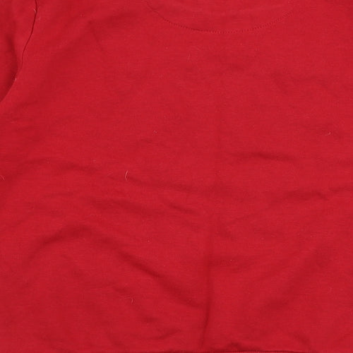 Primark Boys Red  Cotton Pullover Sweatshirt Size 9-10 Years  Pullover - Limitless
