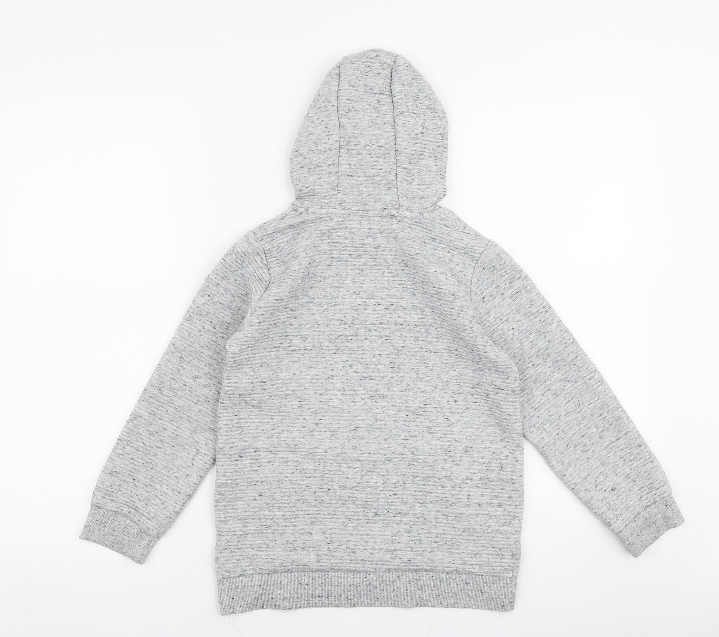 Primark Boys Grey  Polyester Pullover Hoodie Size 7-8 Years  Pullover
