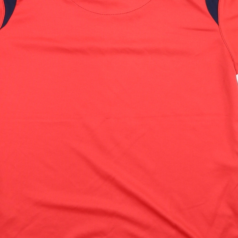 O'Neills Boys Red  Polyester Jersey T-Shirt Size 9-10 Years Round Neck Pullover