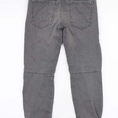 Denim Co Boys Grey  Cotton Skinny Jeans Size 8-9 Years  Slim Drawstring