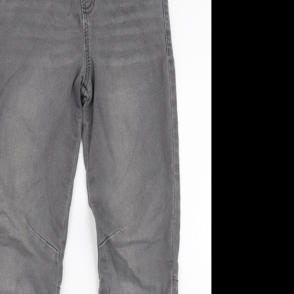 Denim Co Boys Grey  Cotton Skinny Jeans Size 8-9 Years  Slim Drawstring