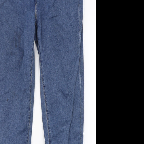 Denim Co Womens Blue  Cotton Skinny Jeans Size 12 L30 in Slim Zip